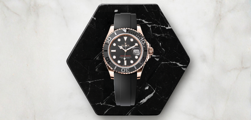 Rolex Yacht-Master 42 Oysterflex Or Rose