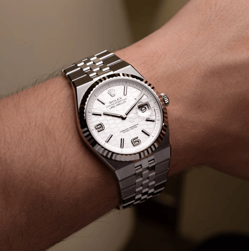 Rolex Land-Dweller 'Honeycomb White'